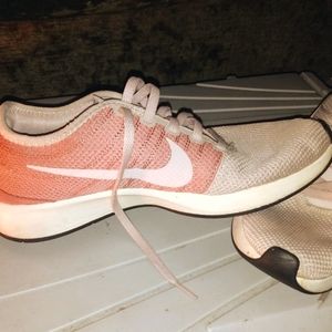 Nike "Dusty Pink/ White" Dualtone Racer Running Shoes